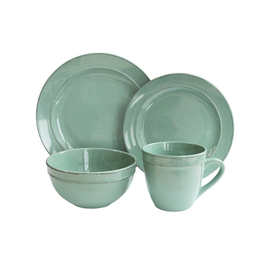 Jay Companies Olivia Seafoam 16-Piece Dinner Set