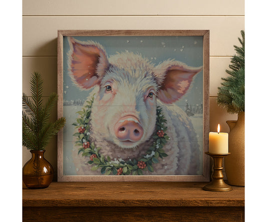 Kendrick Home White Pig Berry Wreath
