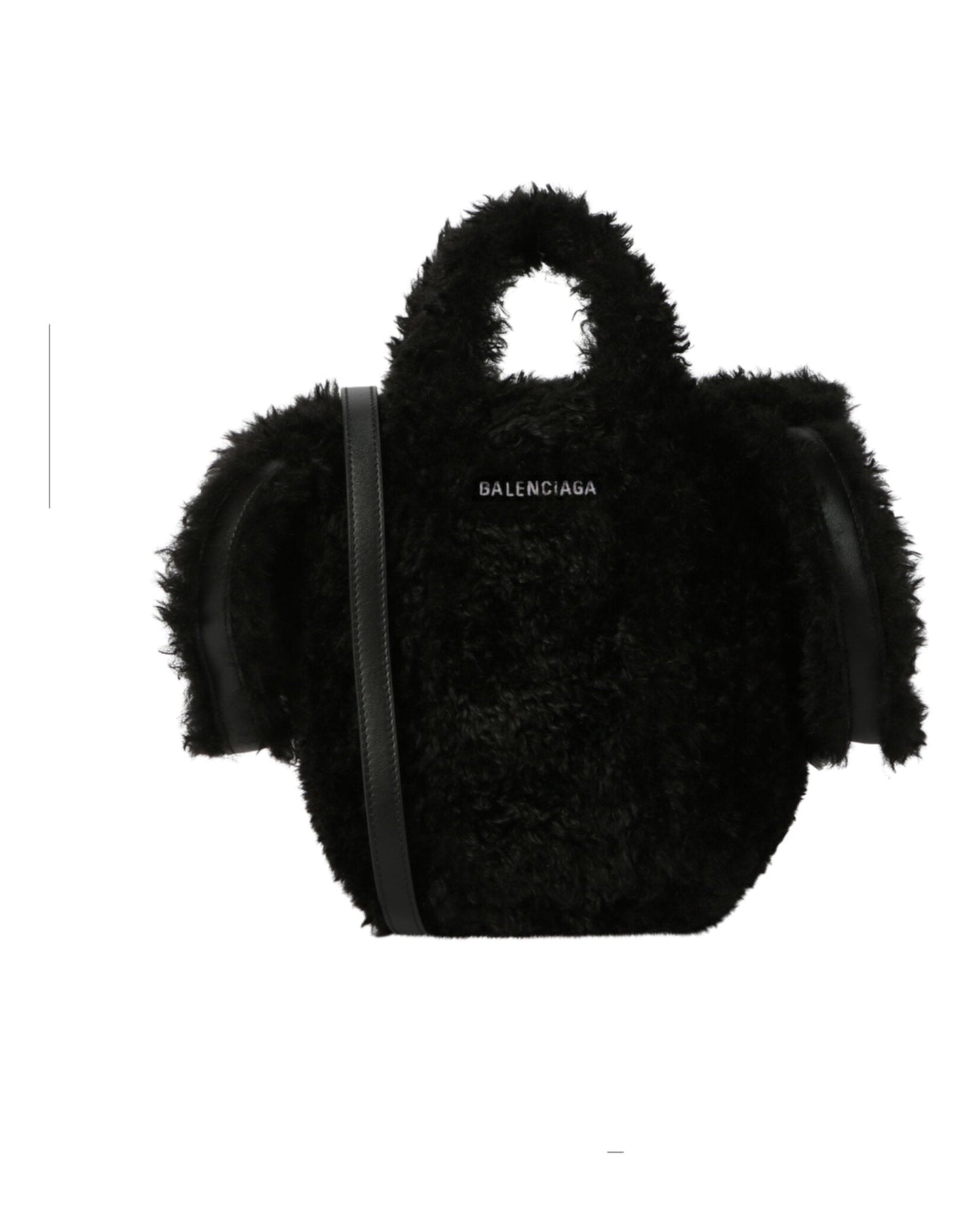 Balenciaga Everyday 2.0 Xs North-South Faux-Fur Tote