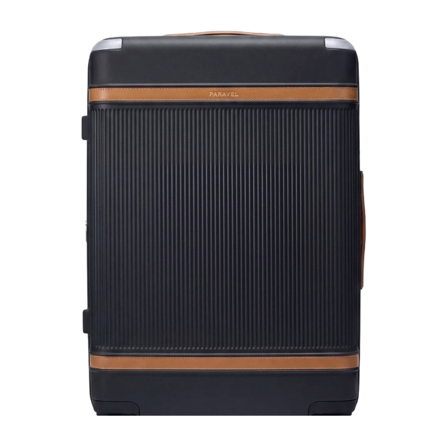 Paravel Aviator Grand Checked Hardshell Spinner Suitcase Sandstone Black
