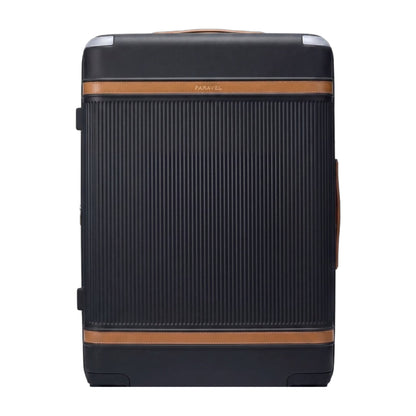 Paravel Aviator Grand Checked Hardshell Spinner Suitcase Sandstone Black
