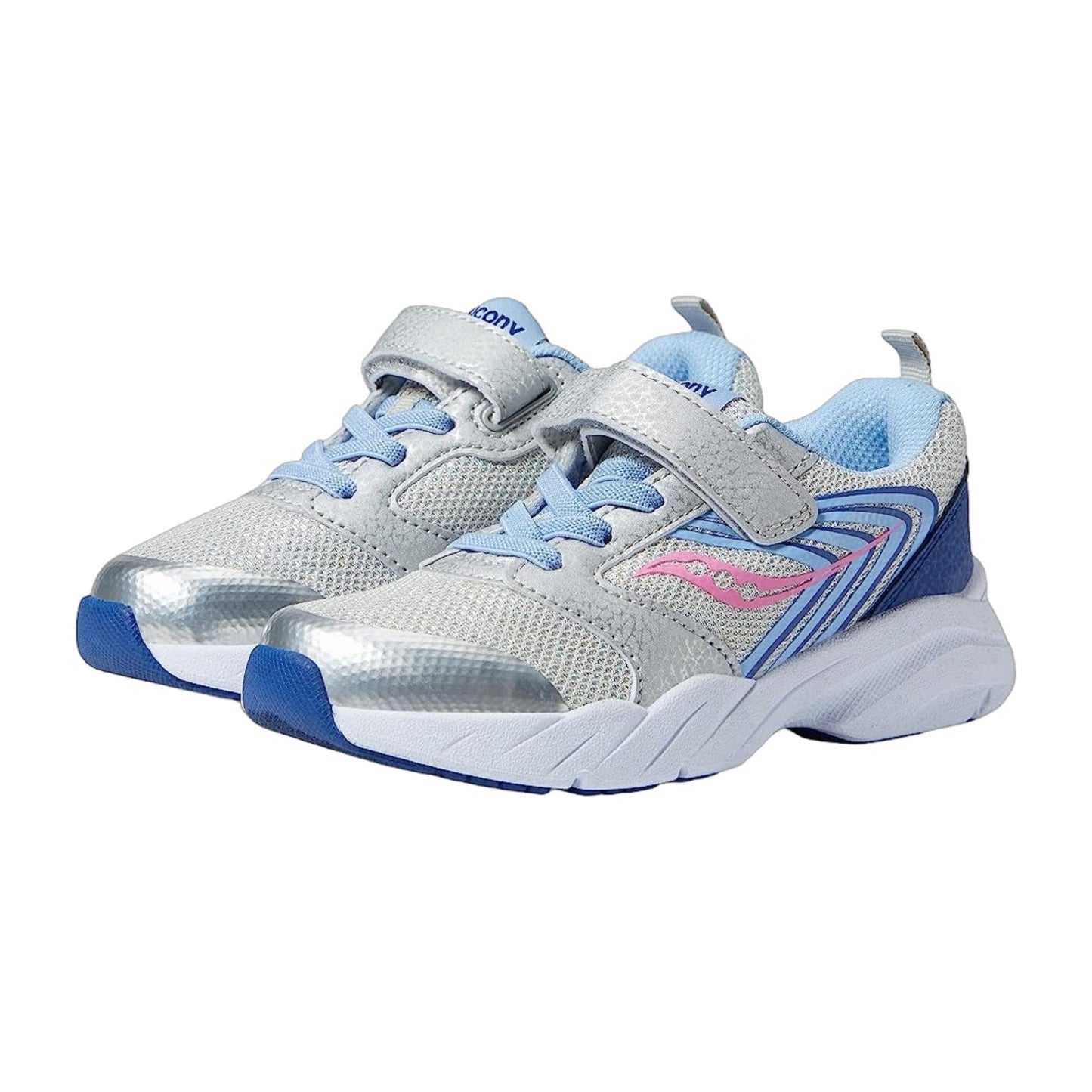 Saucony Preschool Wind Fst A/C Little Kid Silver/Blue/Pink