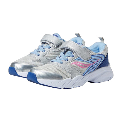 Saucony Preschool Wind Fst A/C Little Kid Silver/Blue/Pink