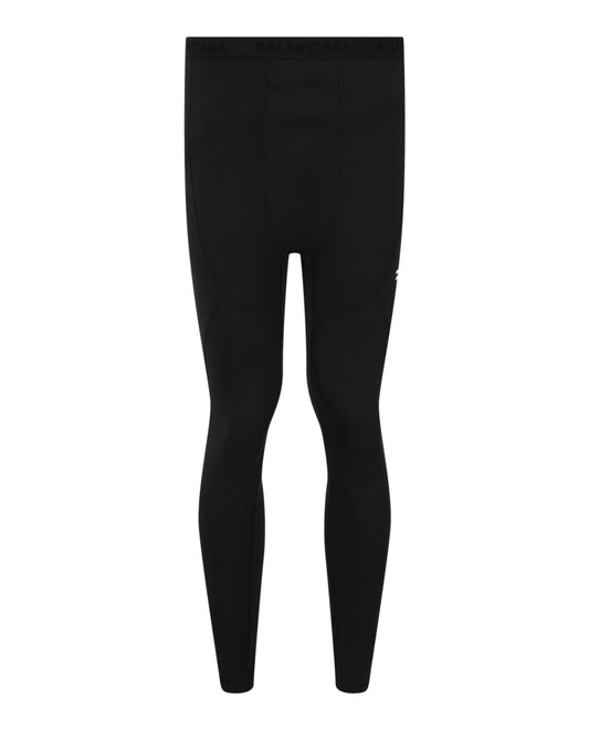 Balenciaga Logo Print Athletic Leggings