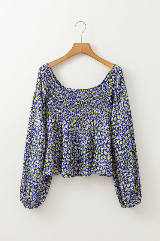 Threaded Pear Ila Square Loose Fit Blouse