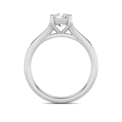 2Cttw Round Shaped Lab Grown Diamond (F/VS) Split Shank Solitaire Engagement Ring in 14K Gold