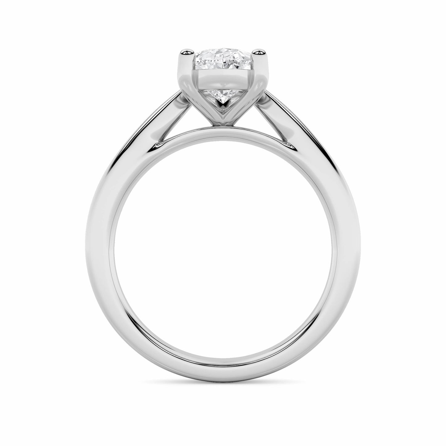 2Cttw Pear Shaped Lab Grown Diamond (F/VS) Classic Shank Solitaire Engagement Ring in 14K Gold