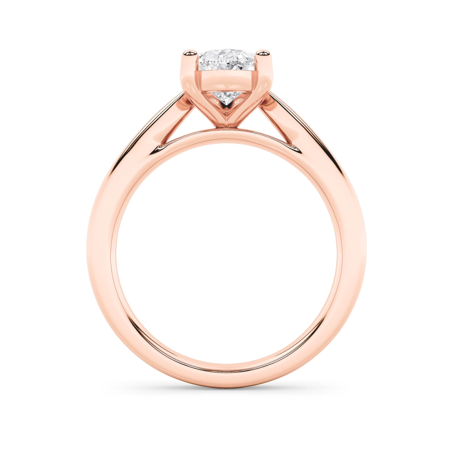 2Cttw Pear Shaped Lab Grown Diamond (F/VS) Classic Shank Solitaire Engagement Ring in 14K Gold