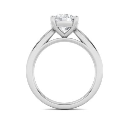 1.5Cttw Round Shaped Lab Grown Diamond (F/VS) Classic Shank Solitaire Engagement Ring in 14K Gold