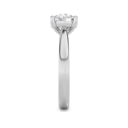 2Cttw Round Shaped Lab Grown Diamond (F/VS) Classic Shank Solitaire Engagement Ring in 14K Gold