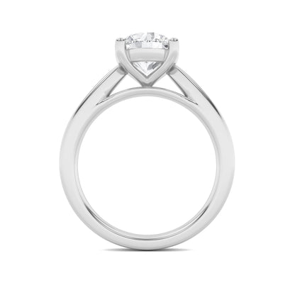 1Cttw Round Shaped Lab Grown Diamond (F/VS) Insert Jacket Ring in 14K Gold