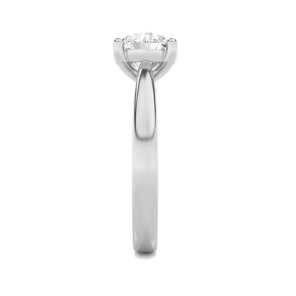 1Cttw Round Shaped Lab Grown Diamond (F/VS) Insert Jacket Ring in 14K Gold