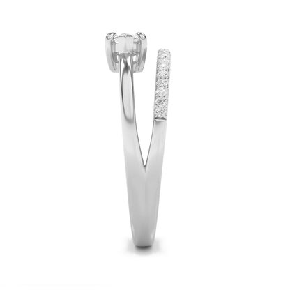 0.5Cttw Marquise Shaped Lab Grown Diamond (F/VS) Fashion Ring in 14K Gold