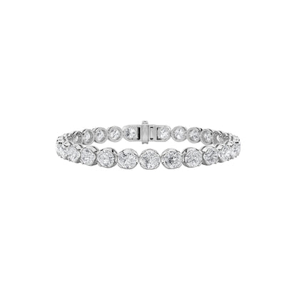 Round Shaped Lab Grown Diamond (F/VS) Bracelet in 14K Gold