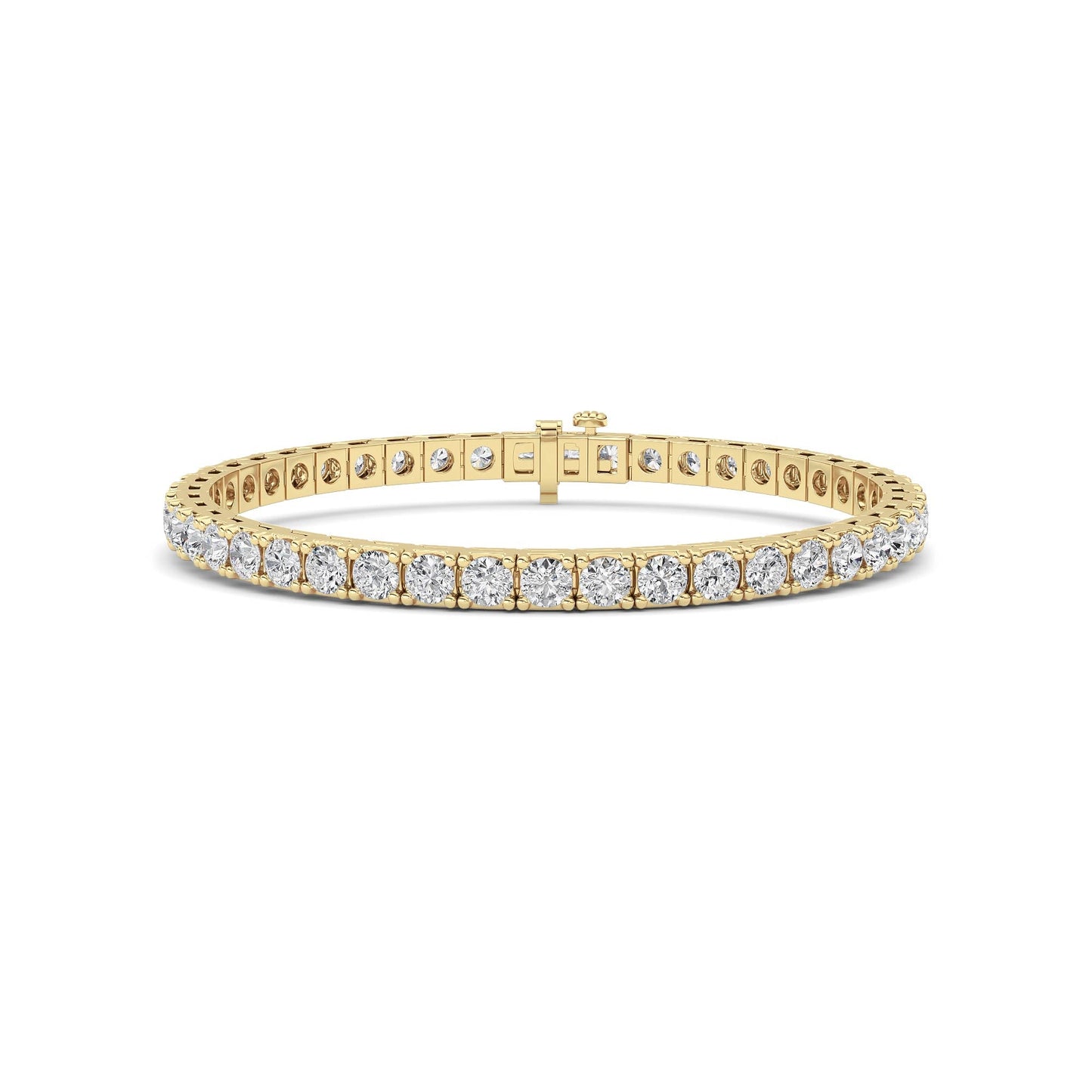 Round Lab Diamond (F/VS) Bracelet in 14K Gold