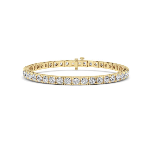 Round Lab Diamond (F/VS) Bracelet in 14K Gold