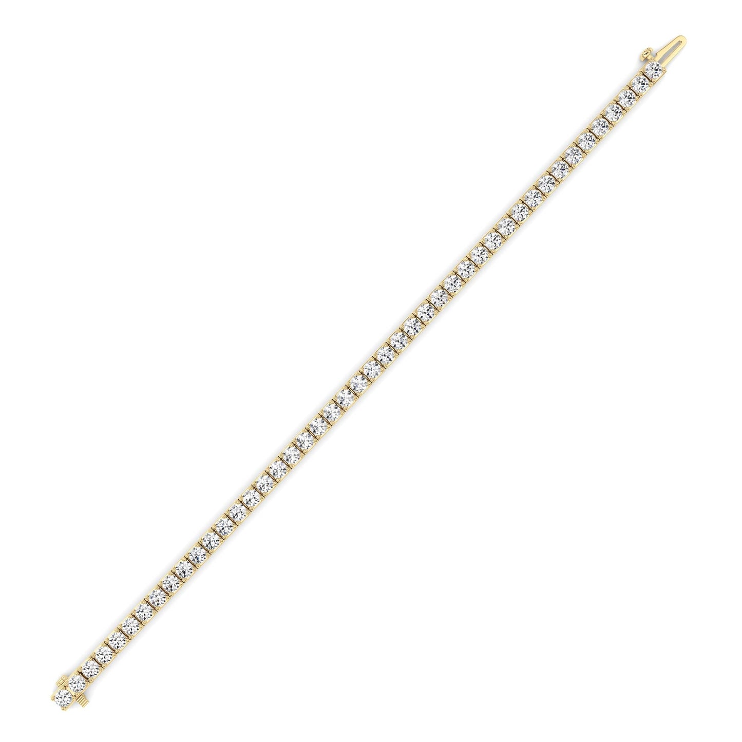 Round Lab Diamond (F/VS) Bracelet in 14K Gold