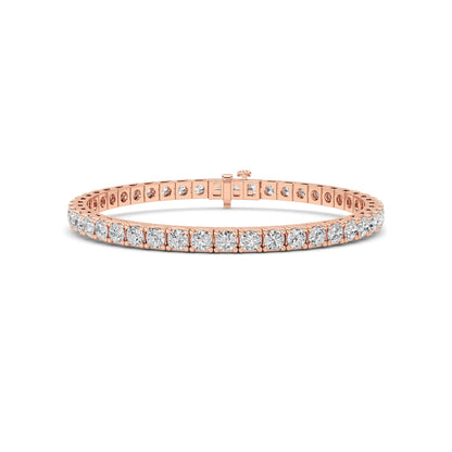 Round Lab Grown Diamond (F/VS) Bracelet in 14K Gold