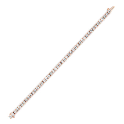 Round Lab Grown Diamond (F/VS) Bracelet in 14K Gold