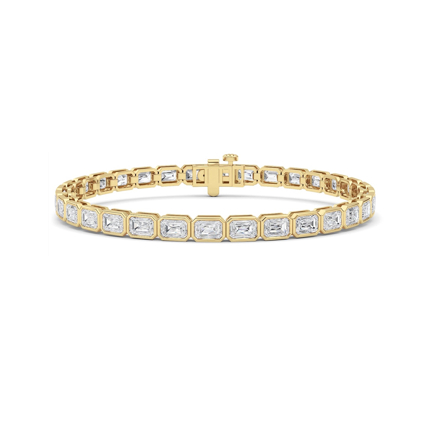 Emerald Lab Grown Diamond (F/VS ) Bracelet in 14K Gold