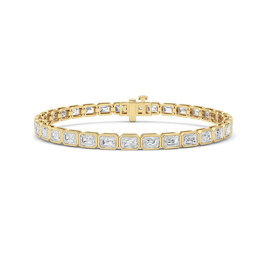 Emerald Lab Grown Diamond (F/VS ) Bracelet in 14K Gold