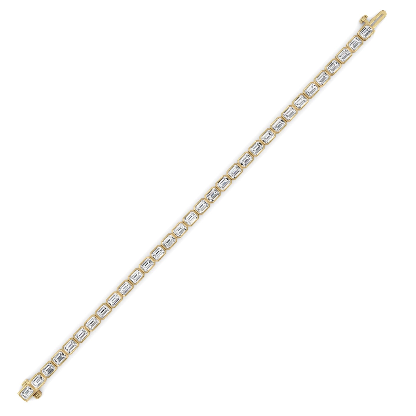 Emerald Lab Grown Diamond (F/VS ) Bracelet in 14K Gold