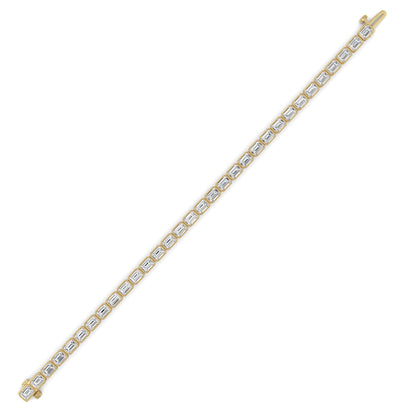 Emerald Lab Grown Diamond (F/VS ) Bracelet in 14K Gold