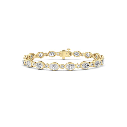 8Cttw Lab Grown Diamond (F/VS ) Bezel Set Bracelet in 14K Gold