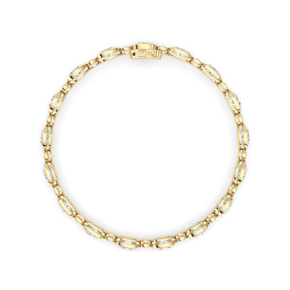 8Cttw Lab Grown Diamond (F/VS ) Bezel Set Bracelet in 14K Gold