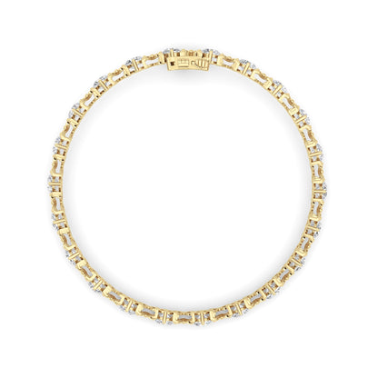7Cttw Round Lab Grown Diamond (F/VS ) Bracelet in 14K Gold