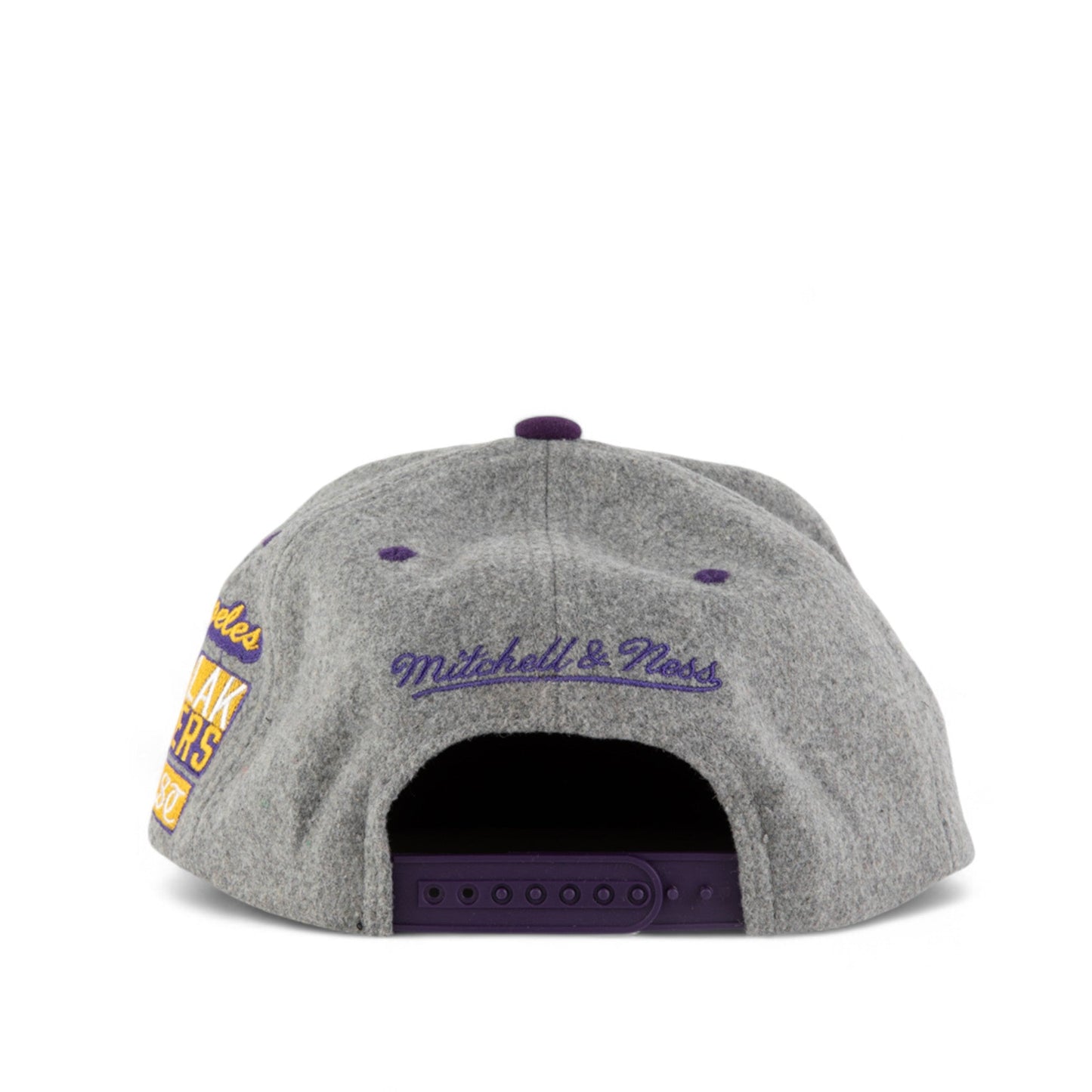 Mitchell & Ness Men's NBA Melton Patch Snapback Lakers Snapback Caps