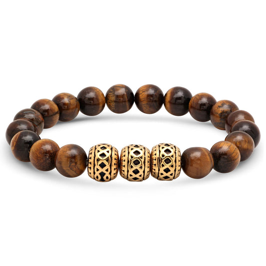 Moroccan Style Tiger Eye Beaded Bracelet