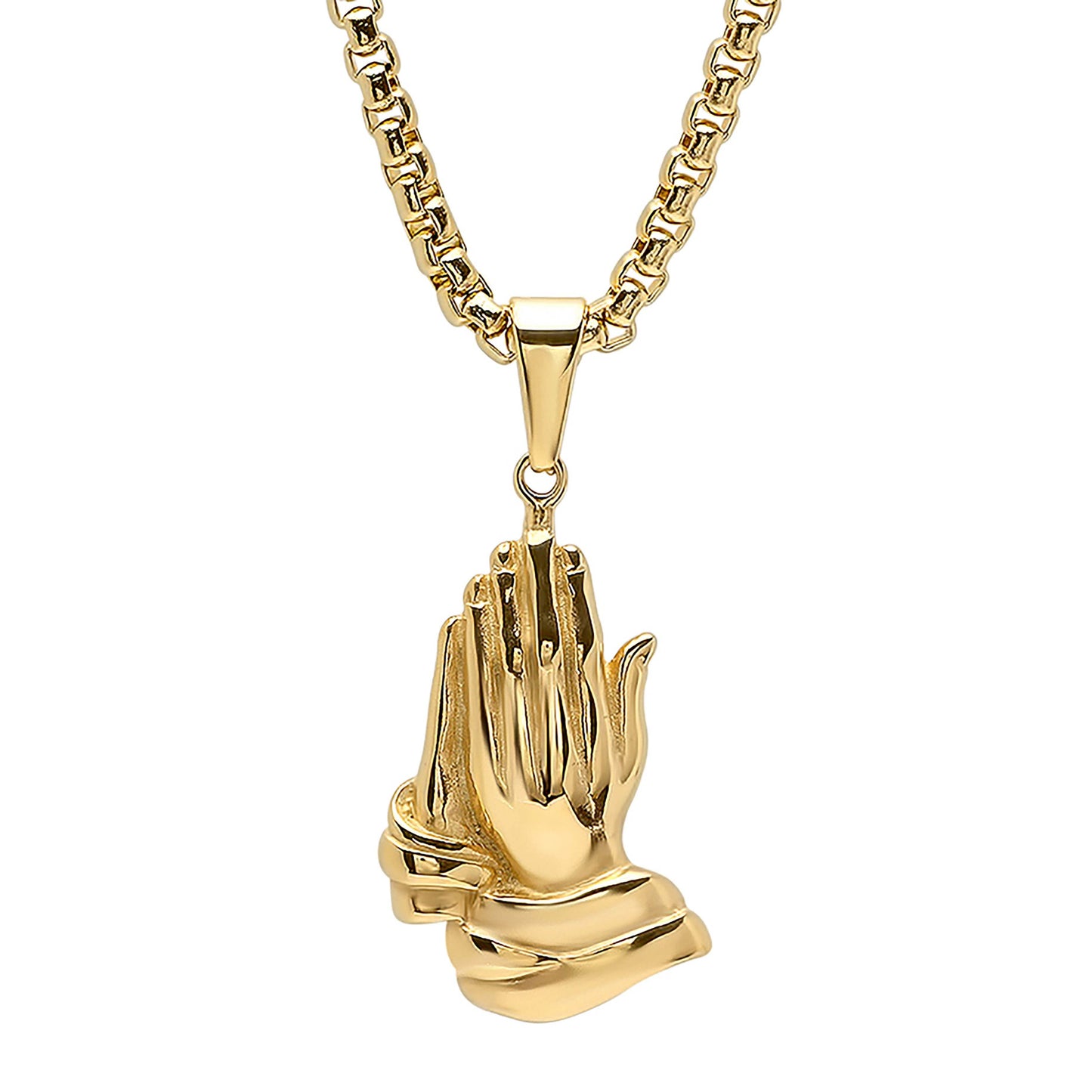 Bless Up Praying Hands Pendant