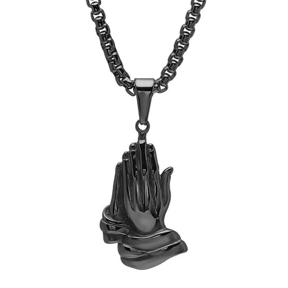 Bless Up Praying Hands Pendant