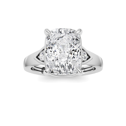 3.25Cttw ELongated Cushion Lab Grown Diamond (F/VS) Ring in 14K Gold
