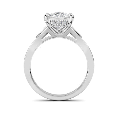 3.25Cttw ELongated Cushion Lab Grown Diamond (F/VS) Ring in 14K Gold