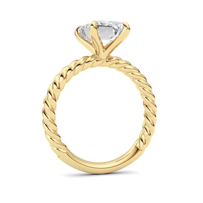 Emerald Lab Grown Diamond (F/VS ) Ring in 14K Gold
