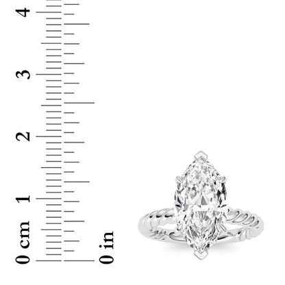 Marquise Lab Grown Diamond (F/VS ) Ring in 14K Gold