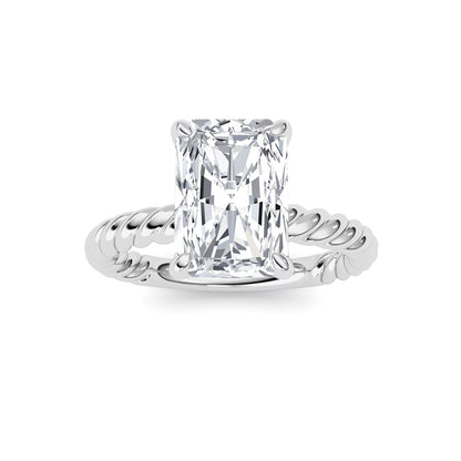 Radiant Lab Grown Diamond (F/VS ) Ring in 14K Gold