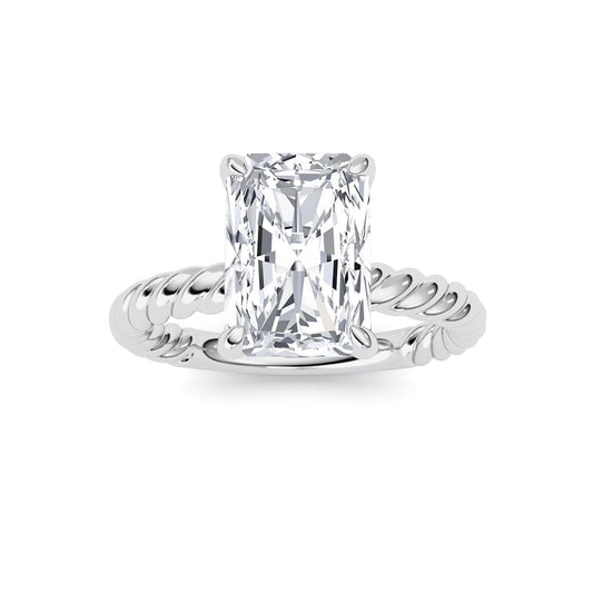 Radiant Lab Grown Diamond (F/VS ) Ring in 14K Gold