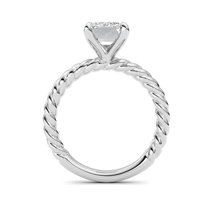 Radiant Lab Grown Diamond (F/VS ) Ring in 14K Gold