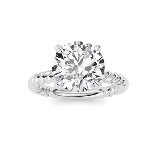 Round Lab Grown Diamond (F/VS ) Ring in 14K Gold