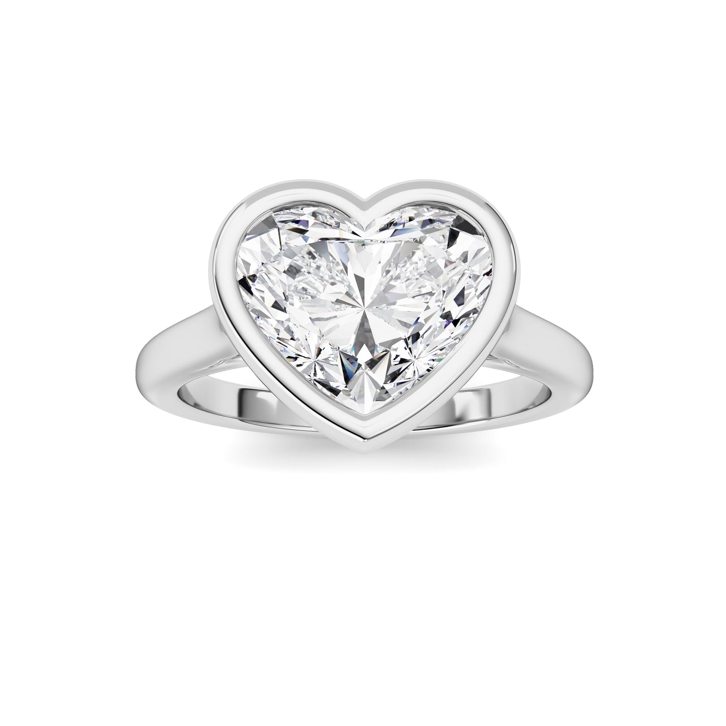 Heart Lab Grown Diamond (F/VS ) Ring in 14K Gold