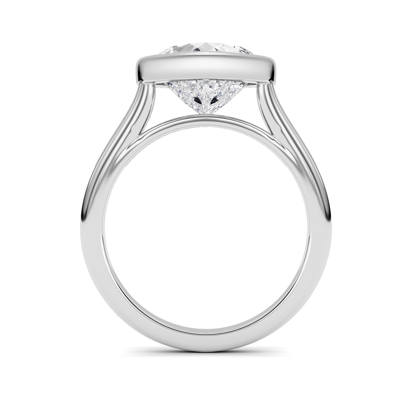 Heart Lab Grown Diamond (F/VS ) Ring in 14K Gold