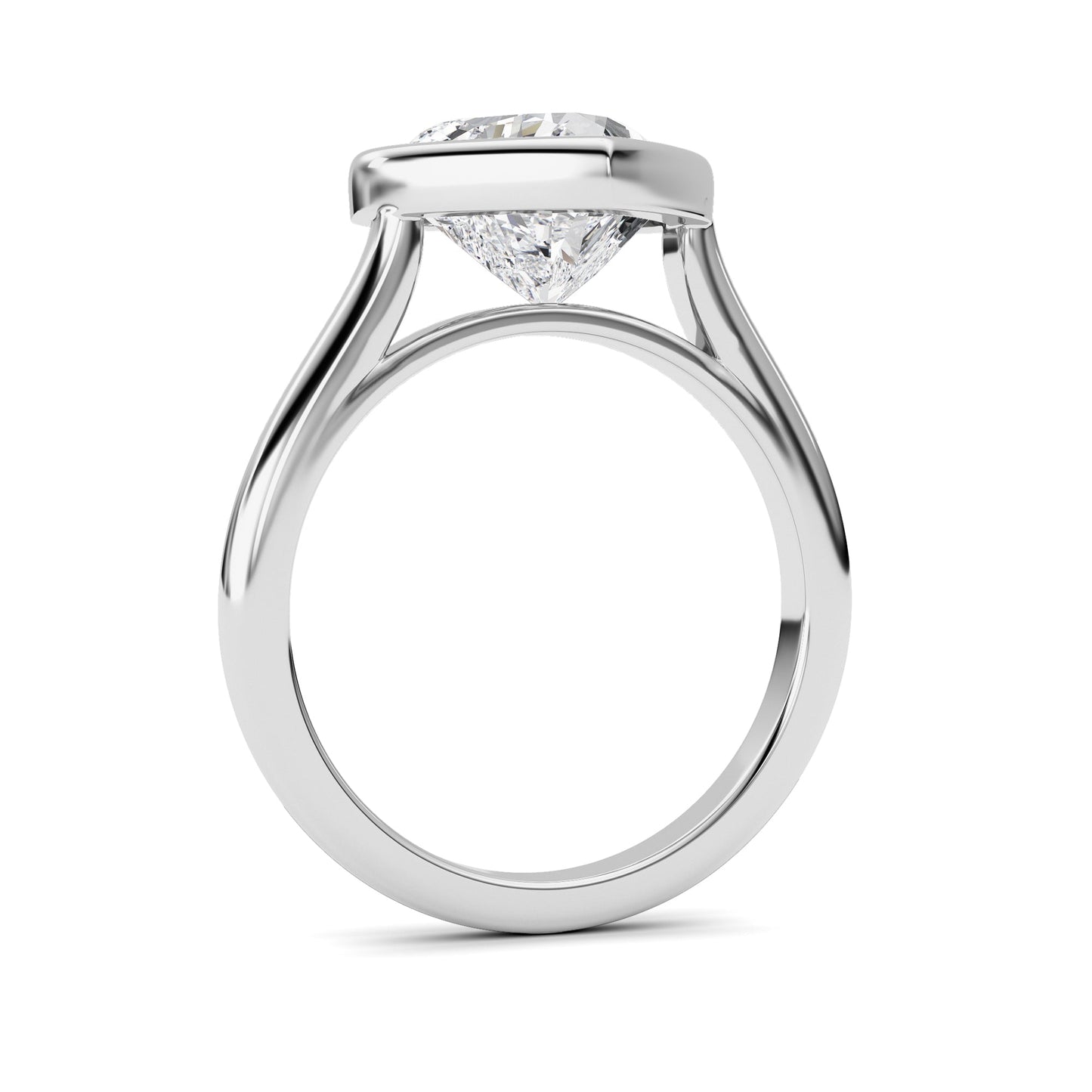 Heart Lab Grown Diamond (F/VS ) Ring in 14K Gold