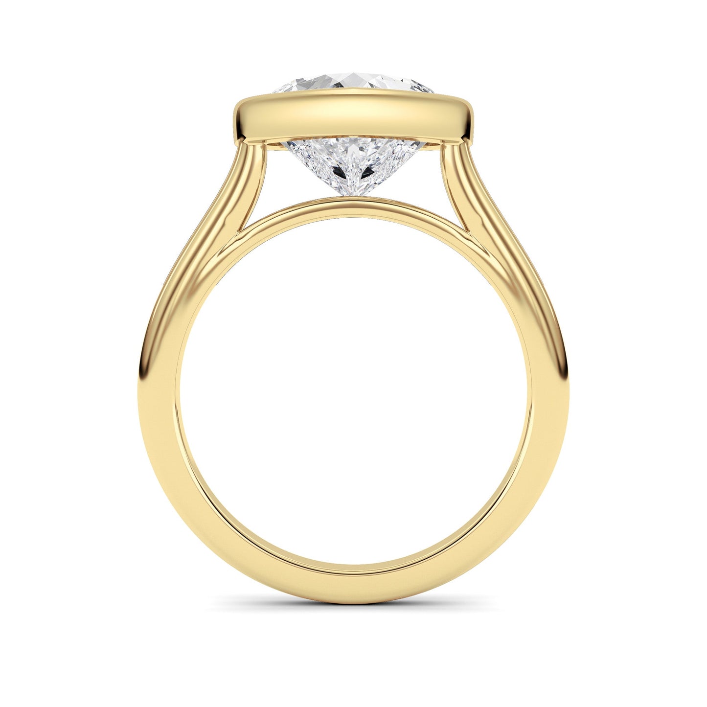 Heart Lab Grown Diamond (F/VS ) Ring in 14K Gold