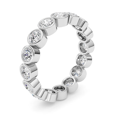 1.6Cttw Round Shaped Lab Grown Diamond (F/VS) Eternity Band Ring in 14K Gold