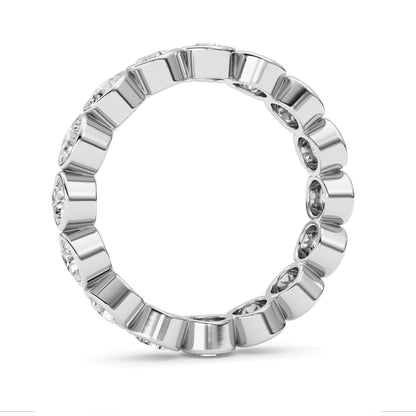 1.6Cttw Round Shaped Lab Grown Diamond (F/VS) Eternity Band Ring in 14K Gold