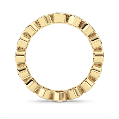 1.6Cttw Round Shaped Lab Grown Diamond (F/VS) Eternity Band Ring in 14K Gold