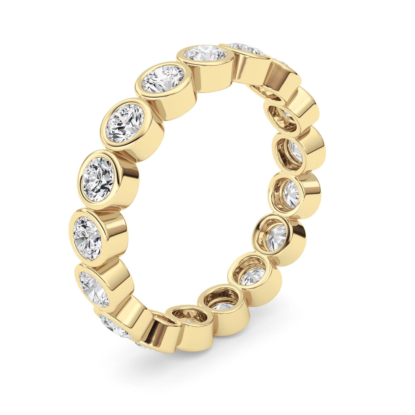1.8Cttw Round Shaped Lab Grown Diamond (F/VS) Eternity Band Ring in 14K Gold